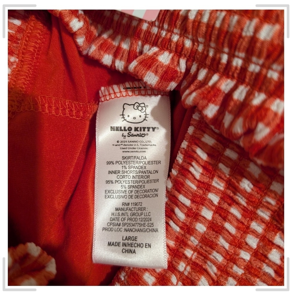 Hello Kitty Red Checkered Skirt - Picture 9 of 9